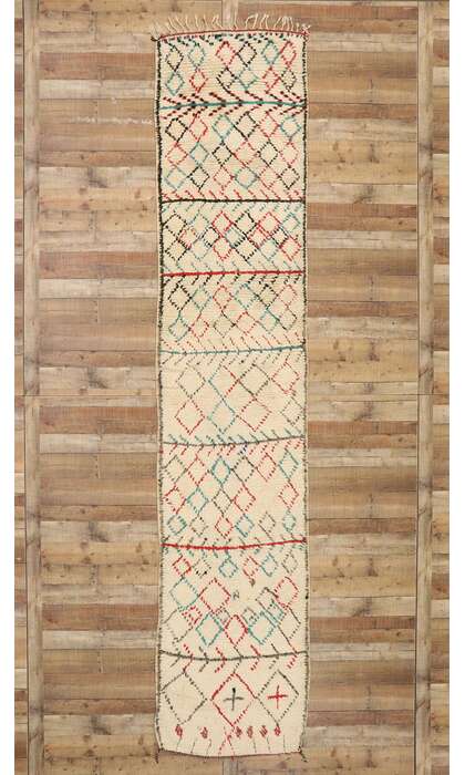 3 x 15 Vintage Berber Moroccan Azilal Runner 20362