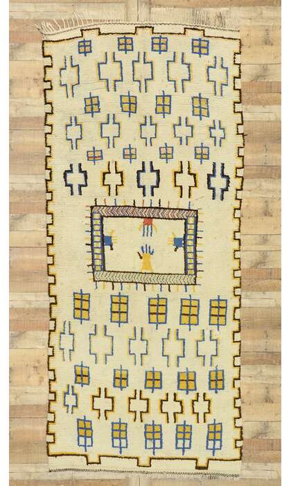 5 x 11 Vintage Berber Moroccan Azilal Rug 20568