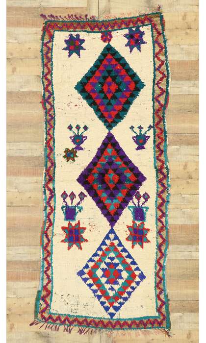 3 x 8 Vintage Moroccan Rug 20627