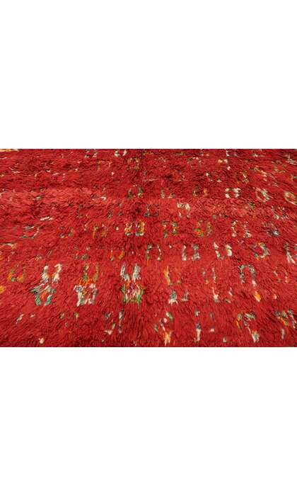 6 x 8 Vintage Red Beni MGuild Moroccan Rug 20636