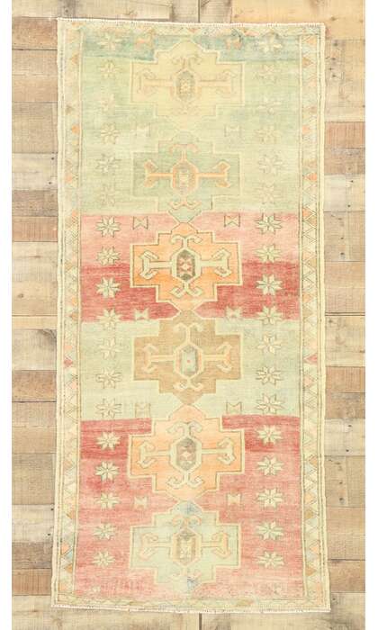 3 x 6 Vintage Oushak Rug 530303 x 6 Vintage Oushak Rug 53030