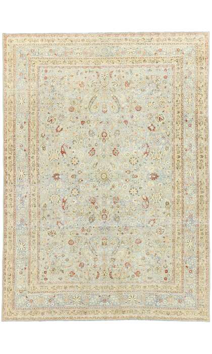 7 x 10 Antique Persian Khorassan Rug 53036