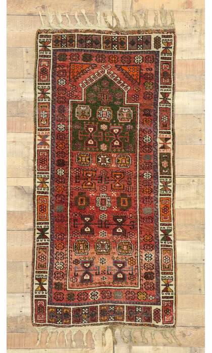 2 x 5 Vintage Turkish Oushak Rug 53038