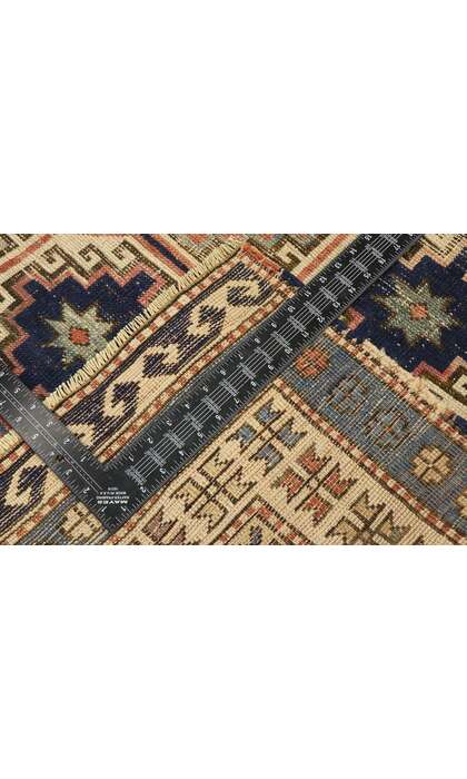 4 x 5 Antique Caucasian Kazak Rug 53039