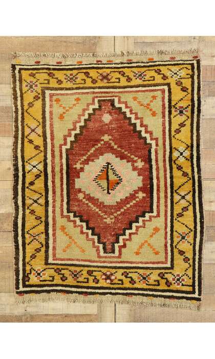 3 x 4 Vintage Oushak Rug 53040
