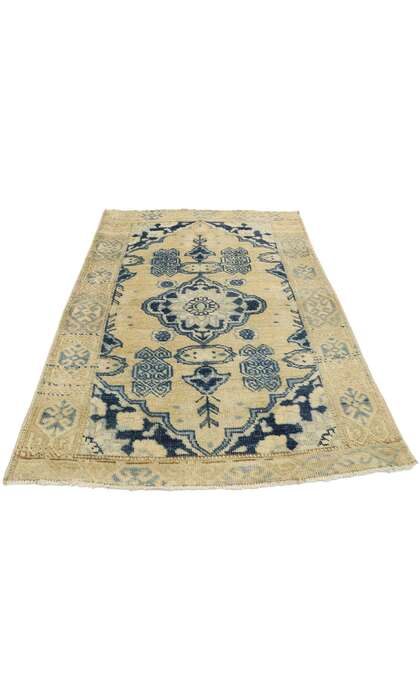 3 x 4 Vintage Oushak Rug 53041 3 x 4 Vintage Oushak Rug 53041 3 x 4 Vintage Oushak Rug 53041