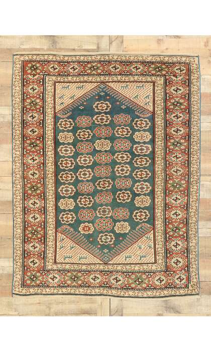 5 x 6 Antique Turkish Oushak Rug 53042