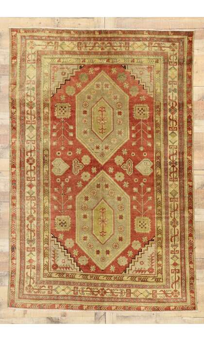 5 x 8 Vintage Oushak Rug 53044