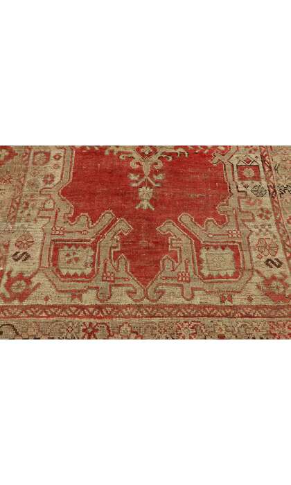 4 x 6 Vintage Turkish Oushak Rug 53052