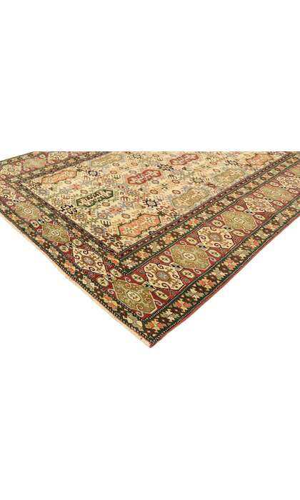 6 x 7 Vintage Turkish Oushak Rug 53070