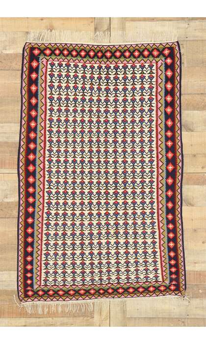 3 x 5 Vintage Senneh Rug 70497