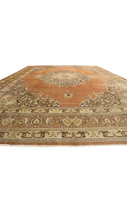 13 x 17 Antique Persian Tabriz Rug 74321