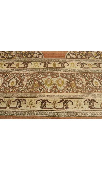 13 x 17 Antique Persian Tabriz Rug 74321