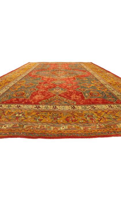 13 x 19 Antique Turkish Smyrna Rug 74864