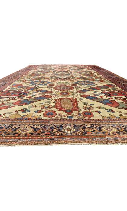 14 x 20 Antique Persian Ziegler Mahal Rug 7566014 x 20 Antique Persian Ziegler Mahal Rug 75660