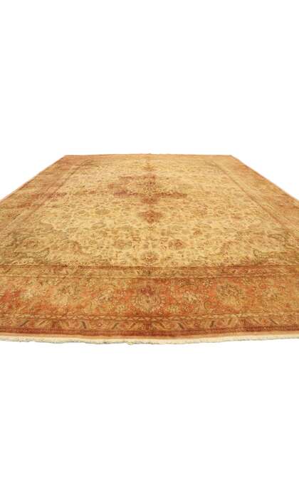 10 x 13 Vintage Persian Tabriz Rug 76376