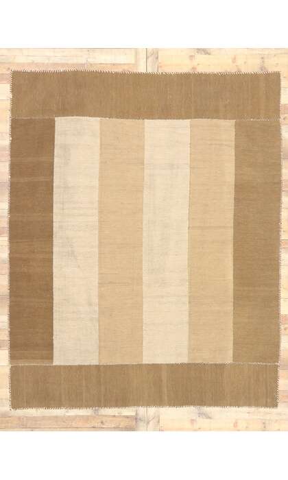 7 x 9 Vintage Persian Mazandaran Kilim Rug 76387