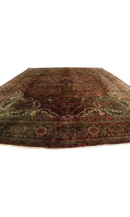 10 x 13 Vintage Persian Heriz Rug 76536