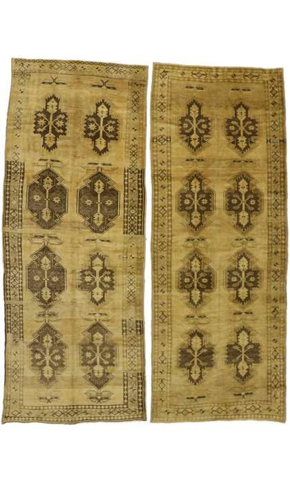 5 x 13 Vintage Oushak Rug 505125 x 13 Vintage Oushak Rug 50512