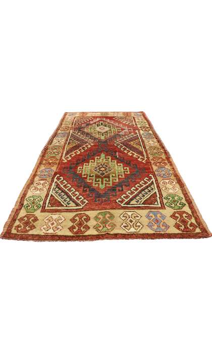 4 x 7 Vintage Turkish Oushak Rug 53056