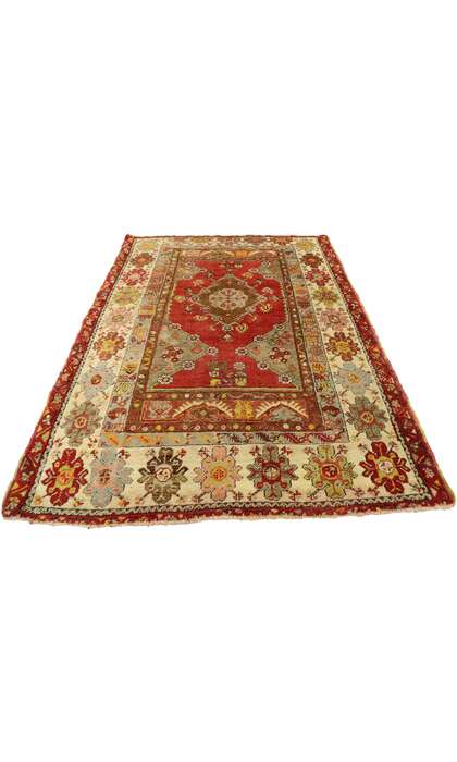 3 x 5 Vintage Turkish Oushak Rug 53058