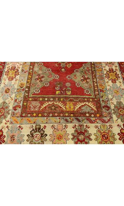3 x 5 Vintage Turkish Oushak Rug 53058