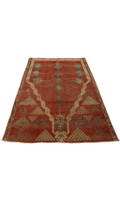 3 x 4 Vintage Turkish Oushak Prayer Rug 53076