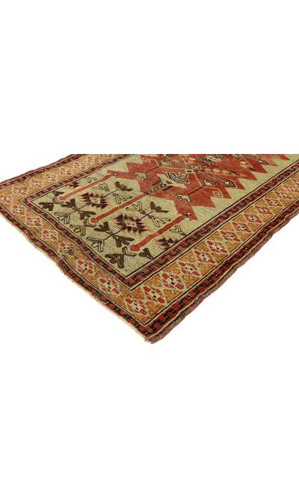 4 x 6 Vintage Turkish Oushak Rug 53077