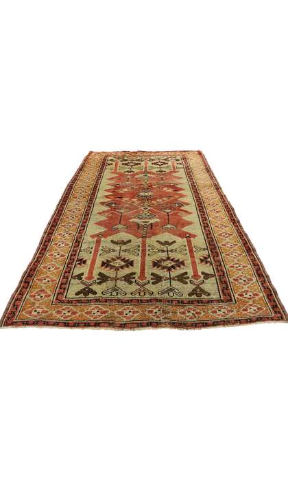 4 x 6 Vintage Turkish Oushak Rug 53077