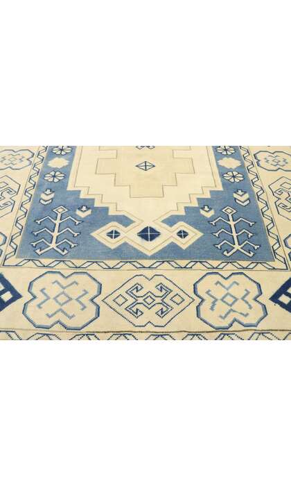 6 x 7 Vintage Turkish Oushak Rug 53078