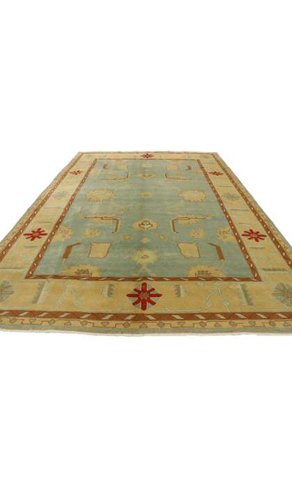 6 x 8 Vintage Turkish Oushak Rug 53080