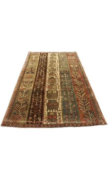 3 x 4 Vintage Turkish Oushak Rug 53089