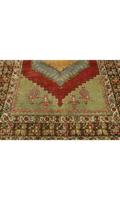 4 x 5 Vintage Turkish Oushak Rug 53092
