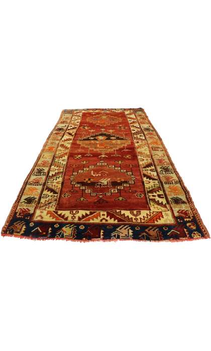 4 x 6 Vintage Turkish Oushak Rug 53096