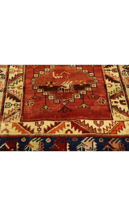 4 x 6 Vintage Turkish Oushak Rug 53096