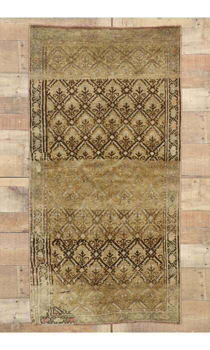 3 x 5 Vintage Turkish Oushak Rug 53097