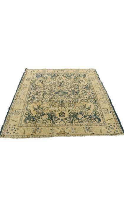 3 x 3 Vintage Turkish Oushak Rug 53098