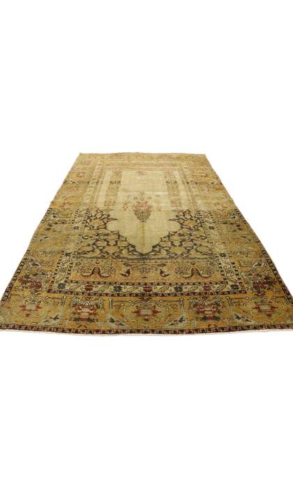 4 x 6 Vintage Turkish Oushak Rug 53104