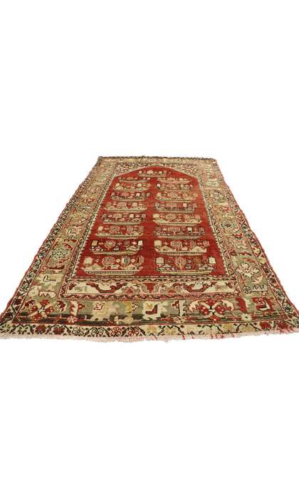 4 x 7 Vintage Turkish Oushak Rug 53110