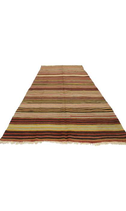 5 x 11 Vintage Turkish Kilim Runner 53125