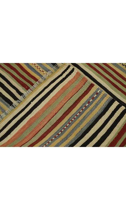 5 x 10 Vintage Turkish Kilim Runner 53137