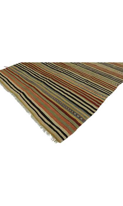 5 x 10 Vintage Turkish Kilim Runner 53137