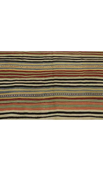 5 x 10 Vintage Turkish Kilim Runner 53137