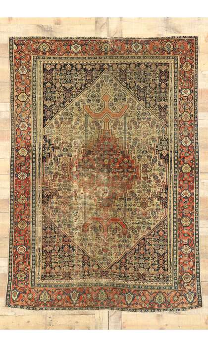 5 x 6 Antique Persian Malayer Rug 53141