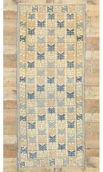3 x 7 Vintage Turkish Oushak Runner 53144