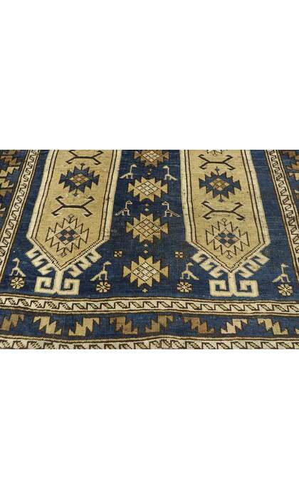 4 x 5 Vintage Turkish Shirvan Prayer Rug 53146
