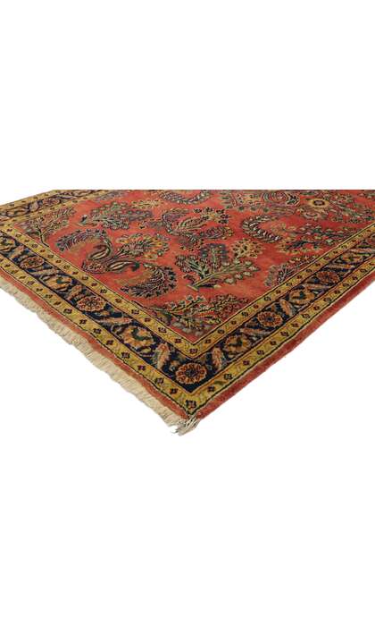 3 x 5 Vintage Persian Sarouk Rug 77522