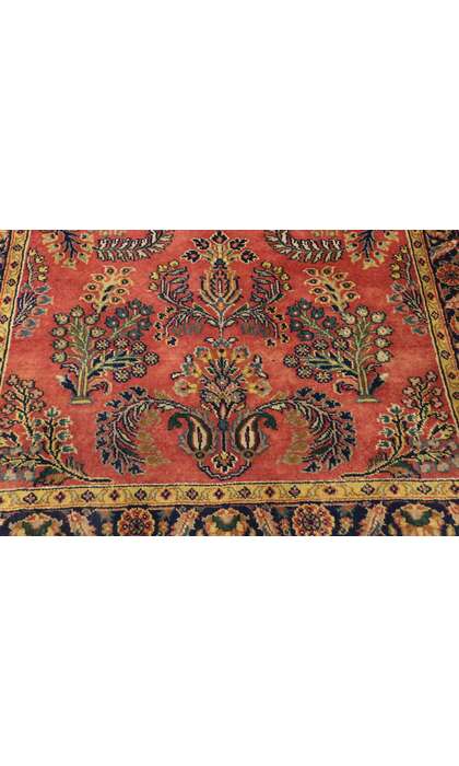 3 x 5 Vintage Persian Sarouk Rug 77522