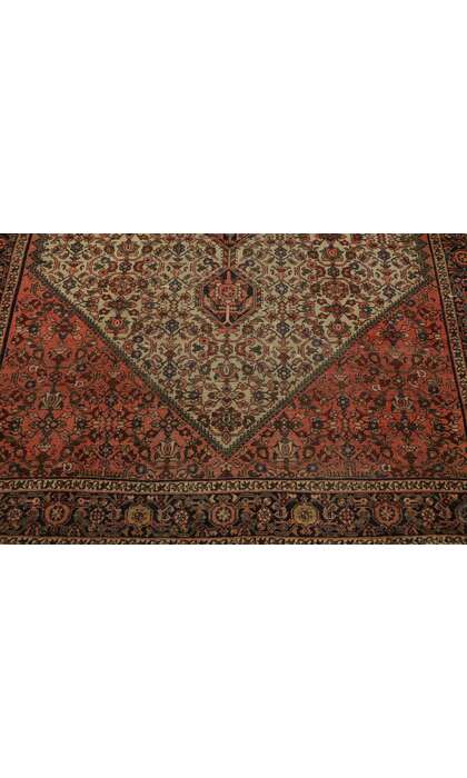 4 x 6 Antique Persian Farahan Rug 77530