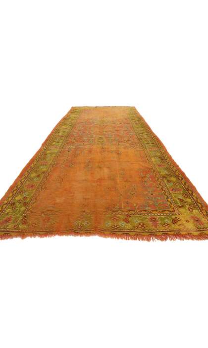 5 x 11 Antique Turkish Oushak Rug 77538